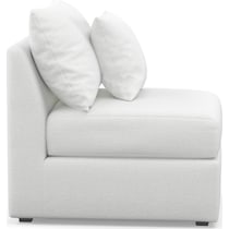 nest white armless chair   
