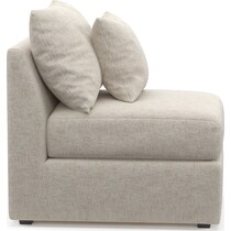 nest white armless chair   