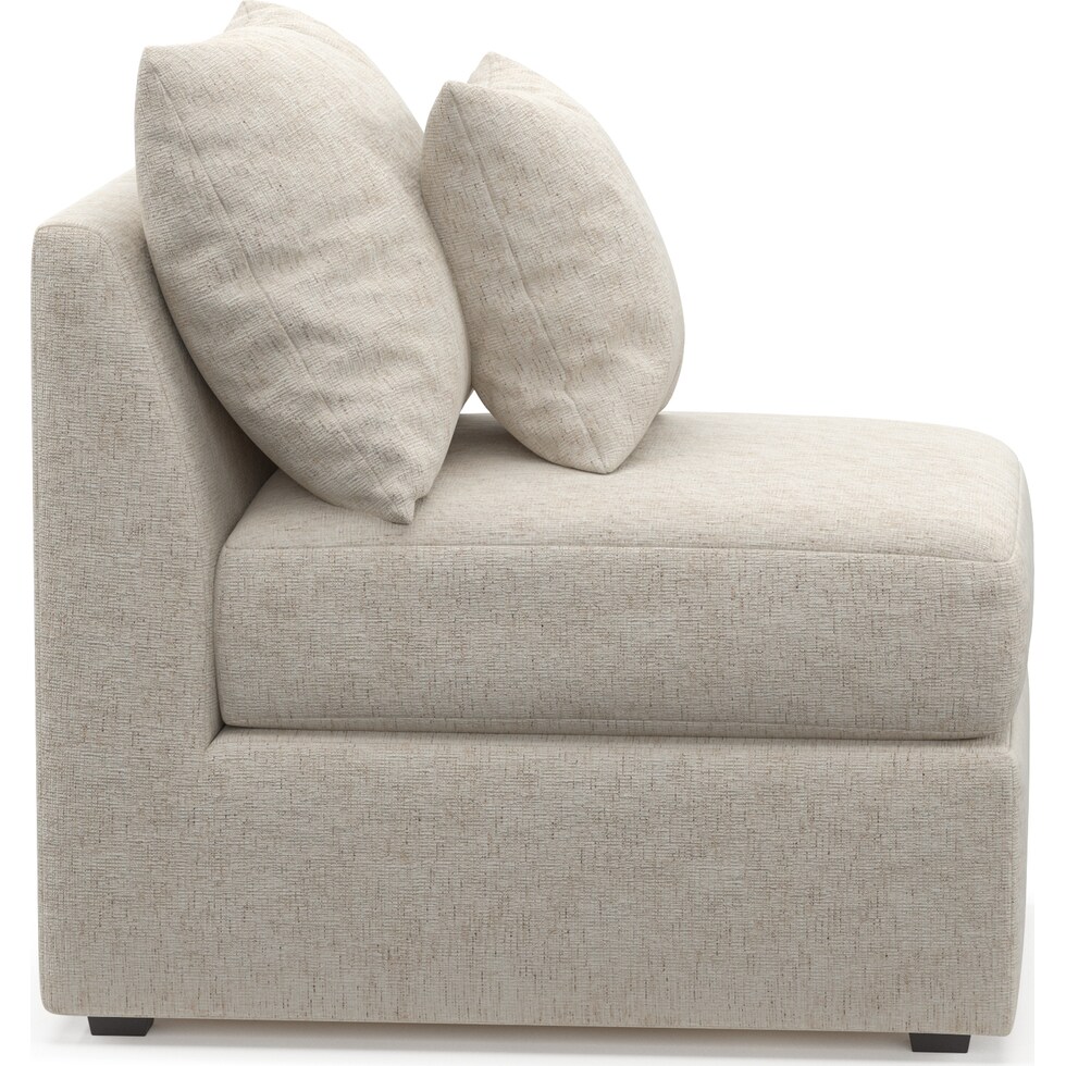 nest white armless chair   