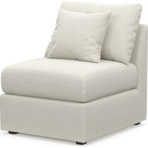 nest white armless chair   