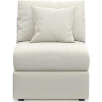 nest white armless chair   