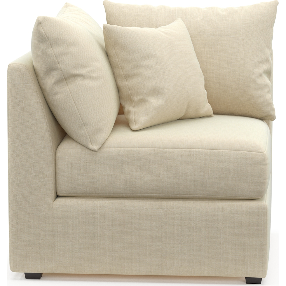 nest white corner chair   