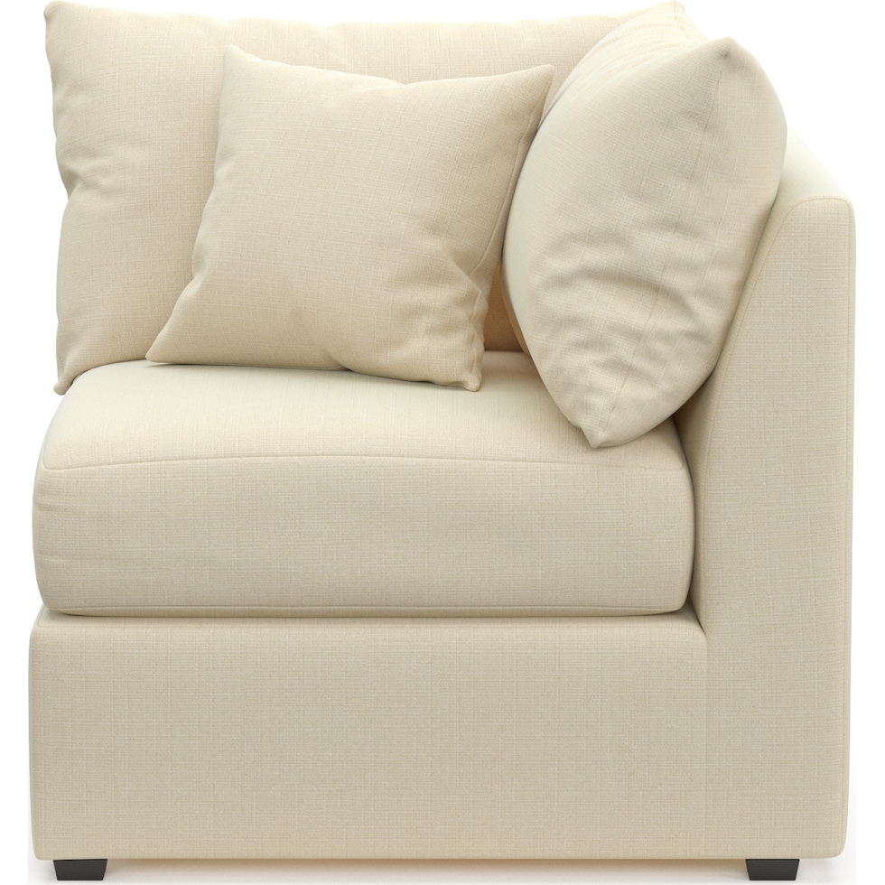 nest white corner chair   