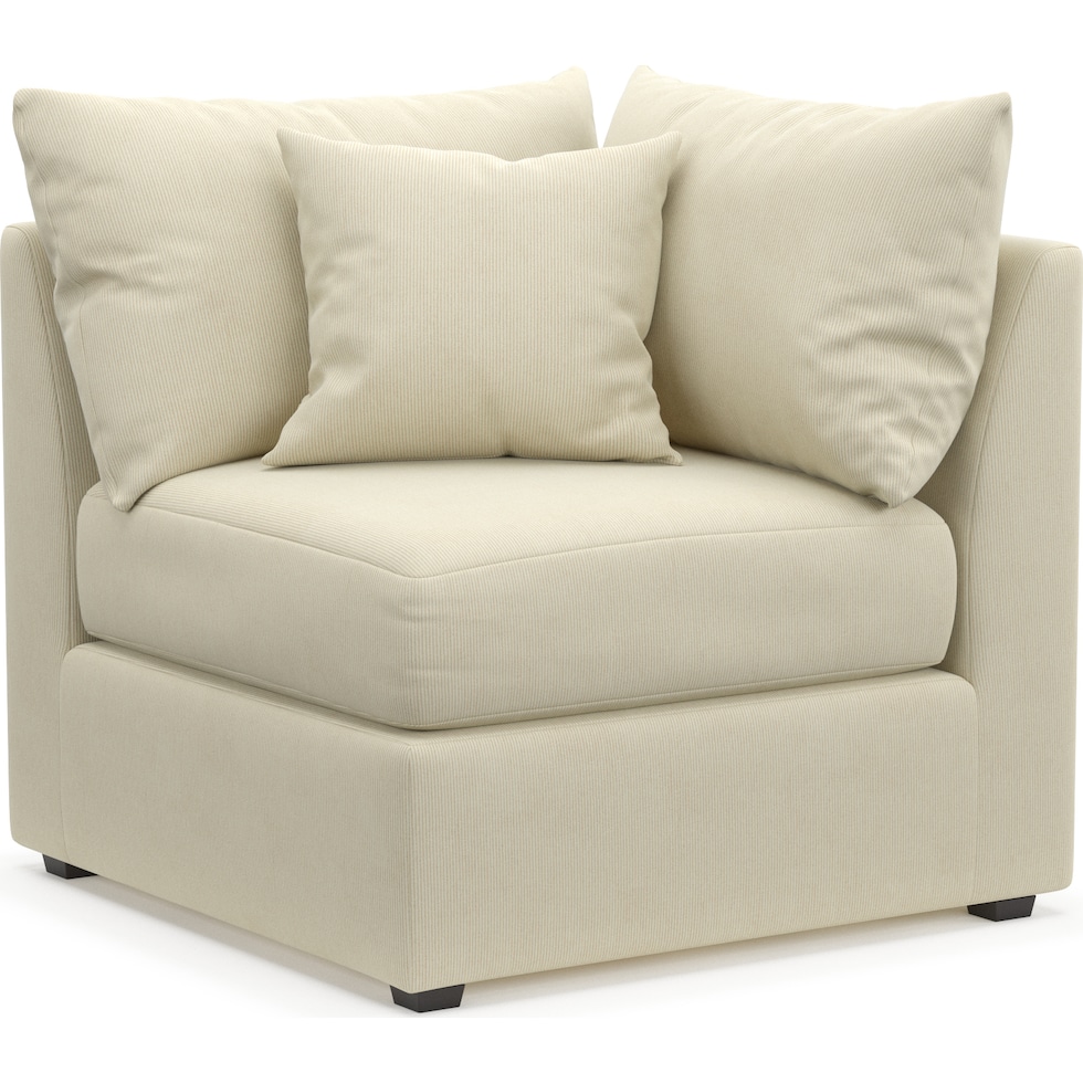 nest white corner chair   