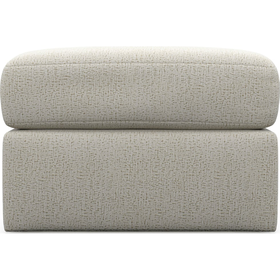 nest white ottoman   