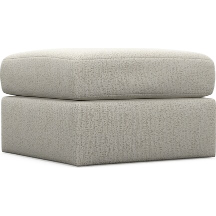 Nest Foam Comfort Hybrid Comfort Tall Ottoman - Sherpa Ivory
