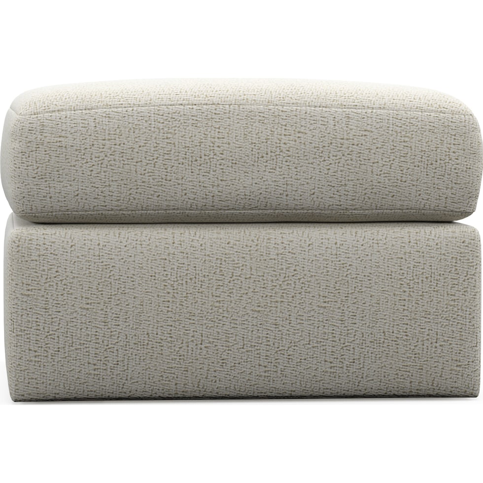 nest white ottoman   