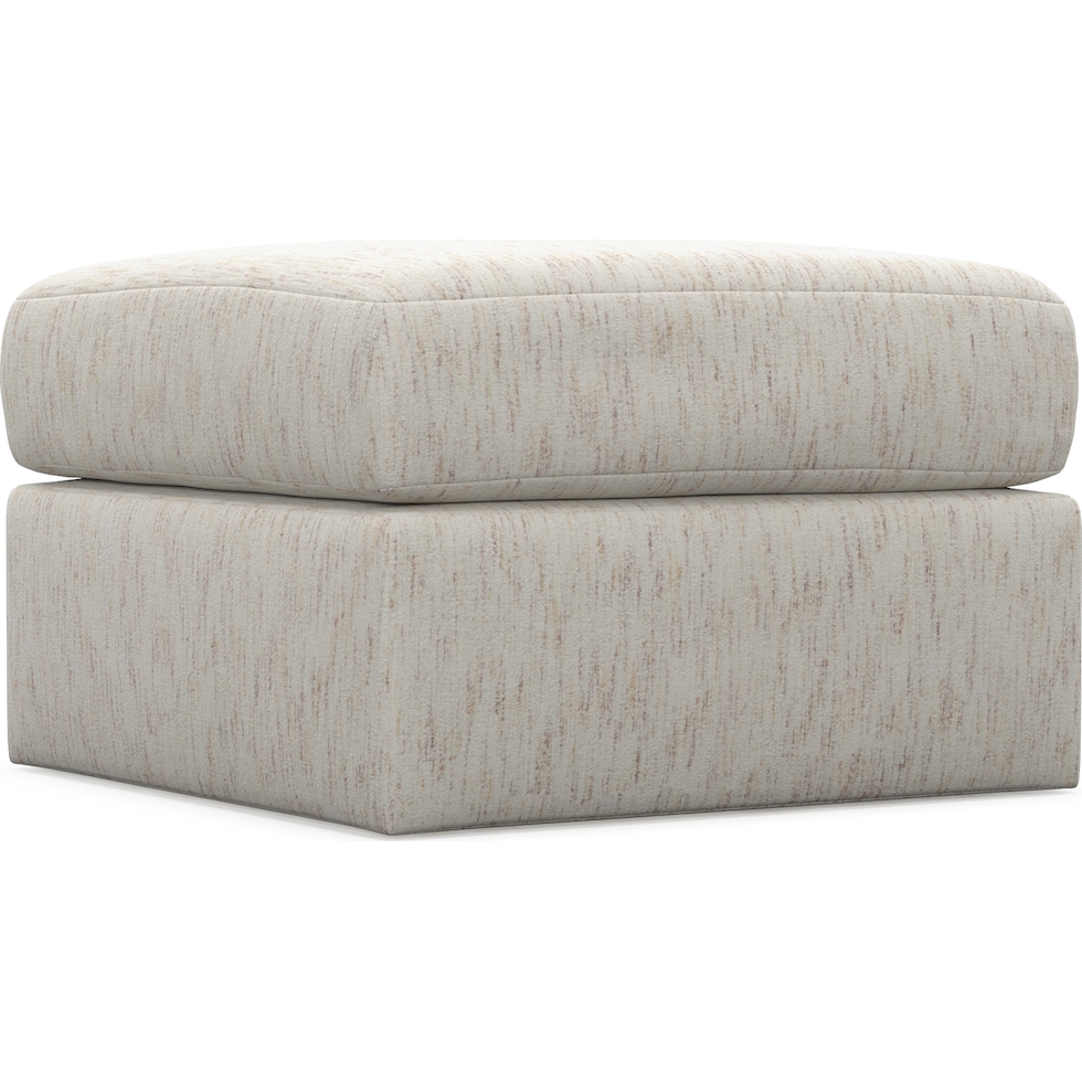 nest white ottoman   