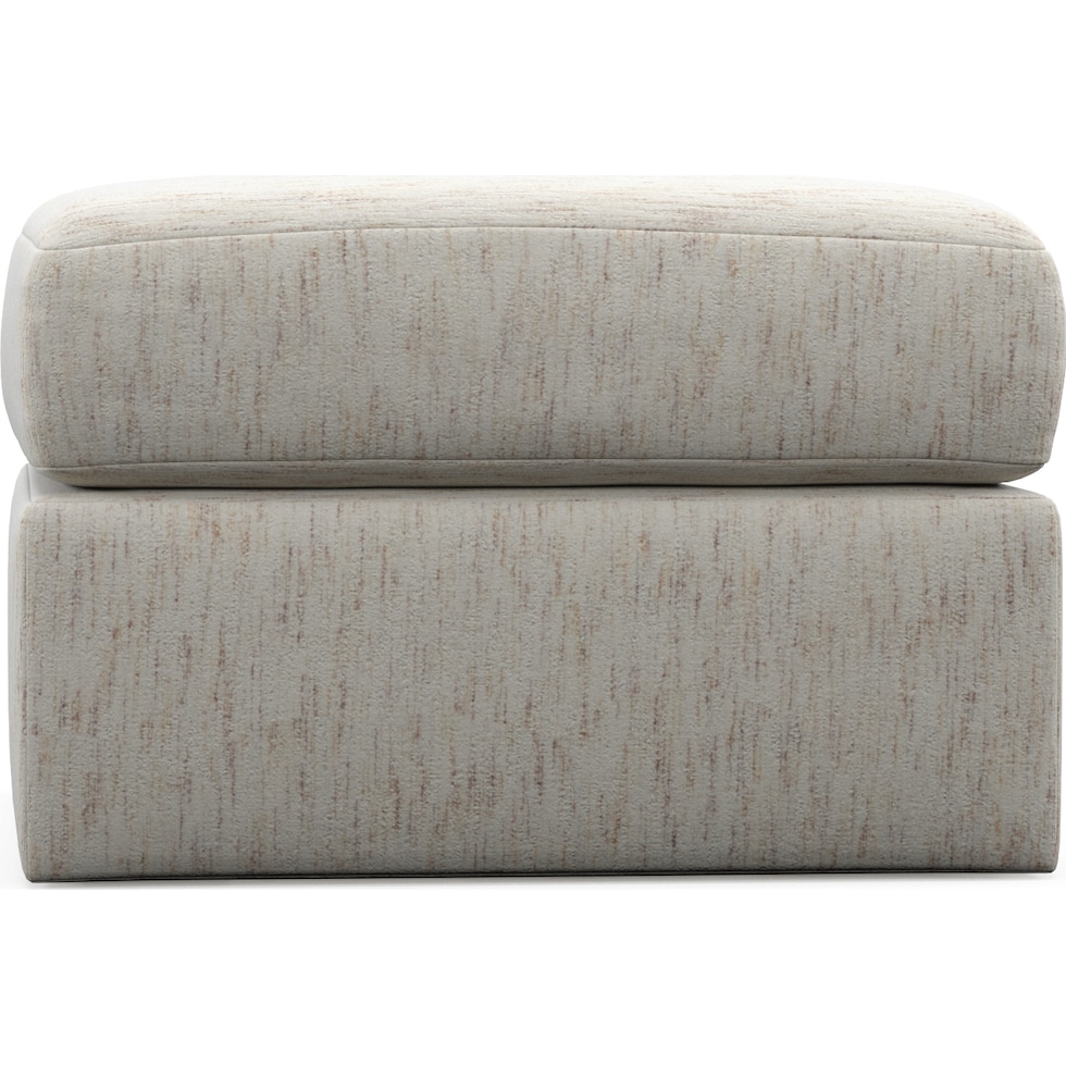 nest white ottoman   