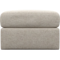 nest white ottoman   