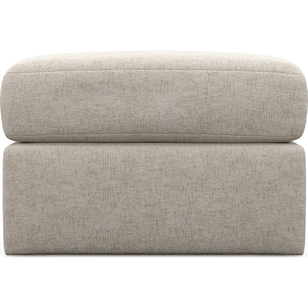 nest white ottoman   