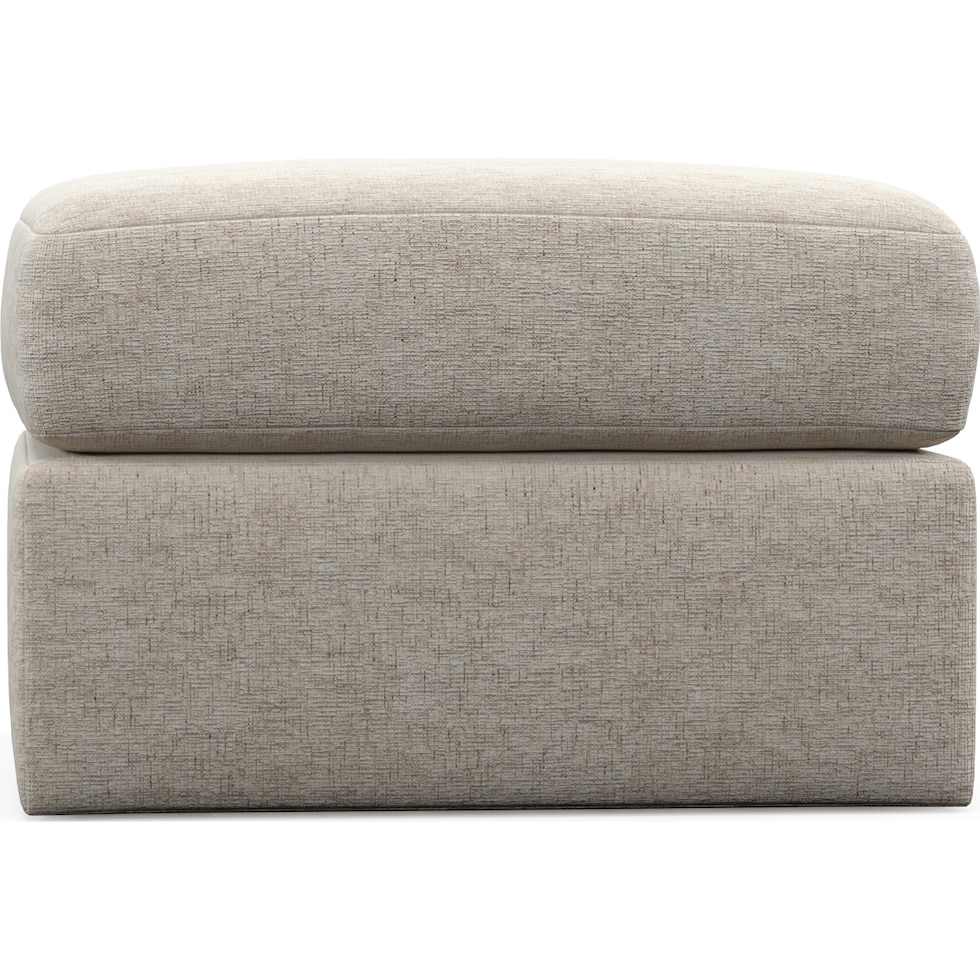 nest white ottoman   