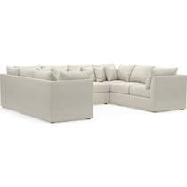 nest white sectional   