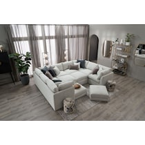 nest white sectional   