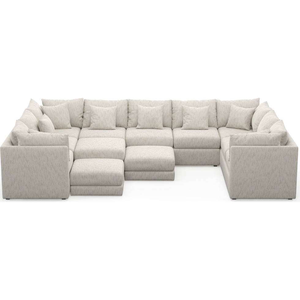 nest white sectional   