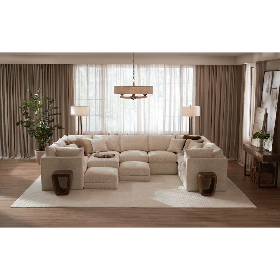 nest white sectional   