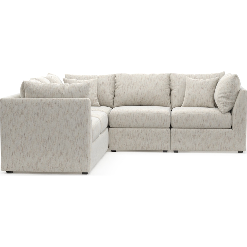 nest white sectional   