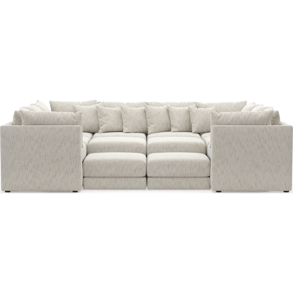 nest white sectional   