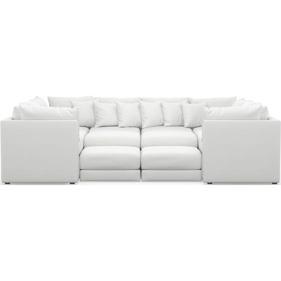 nest white sectional   