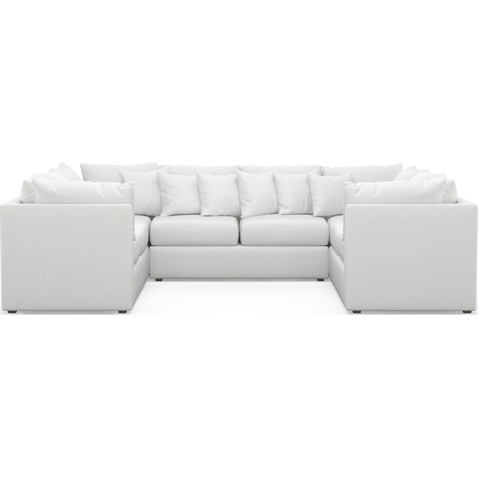 nest white sectional   