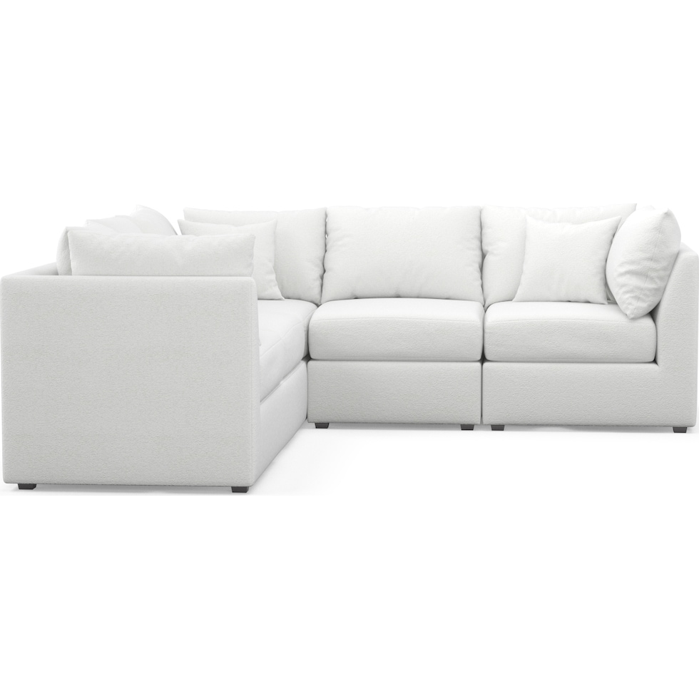 nest white sectional   