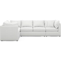 nest white sectional   