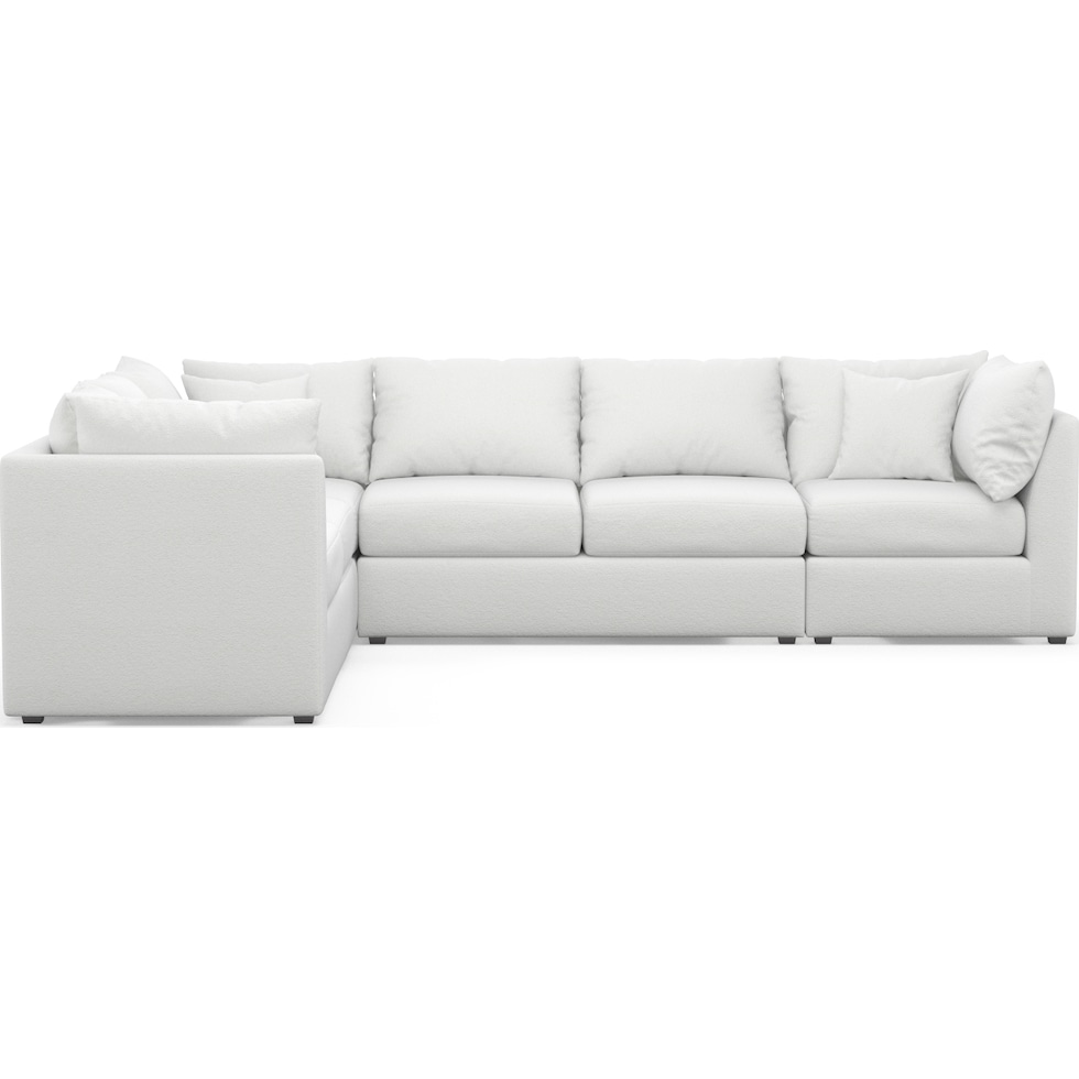 nest white sectional   