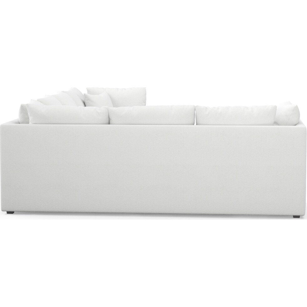 nest white sectional   