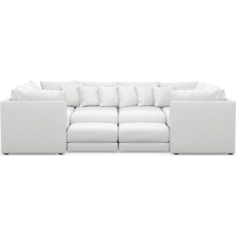 nest white sectional   