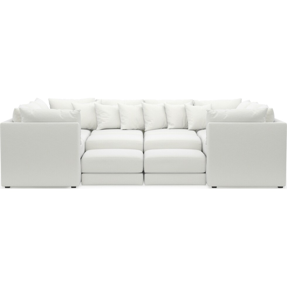 nest white sectional   
