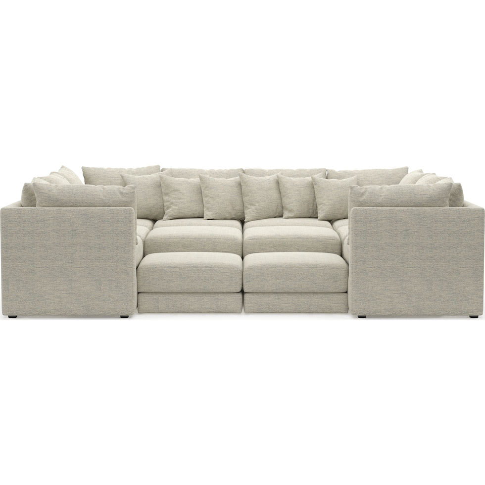 nest white sectional   