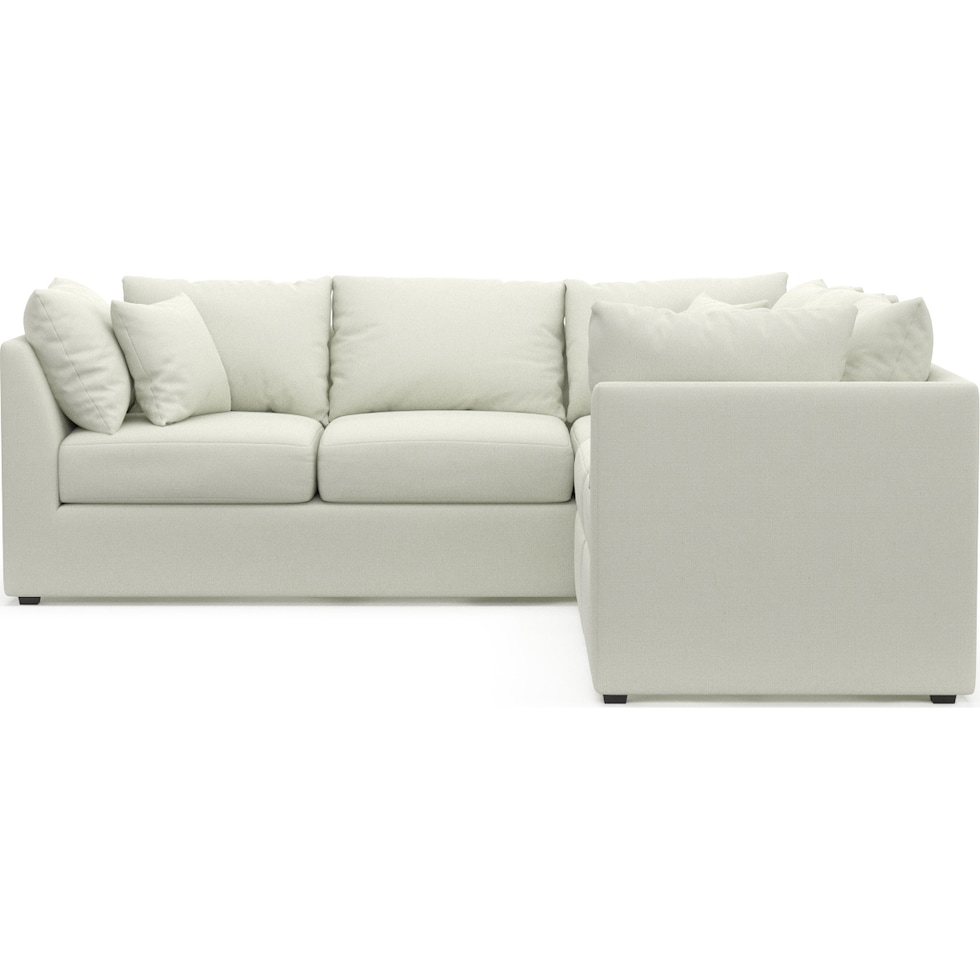 nest white sectional   