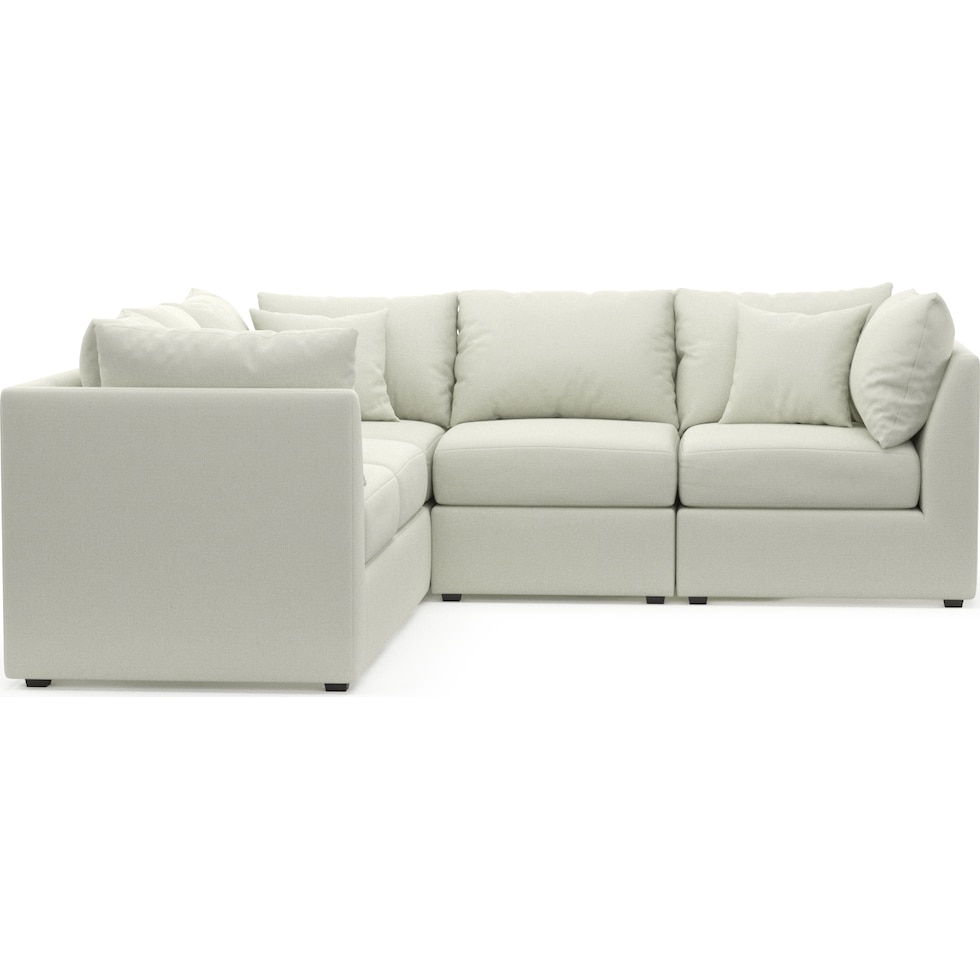 nest white sectional   