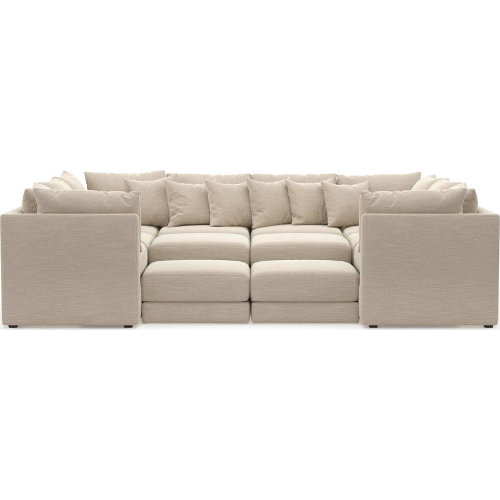 nest white sectional   