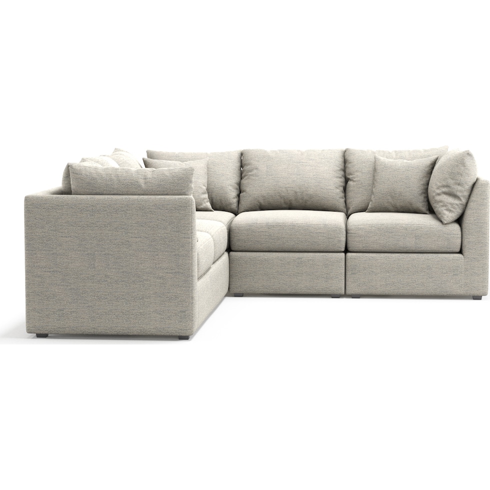 nest white sectional   