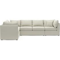 nest white sectional   
