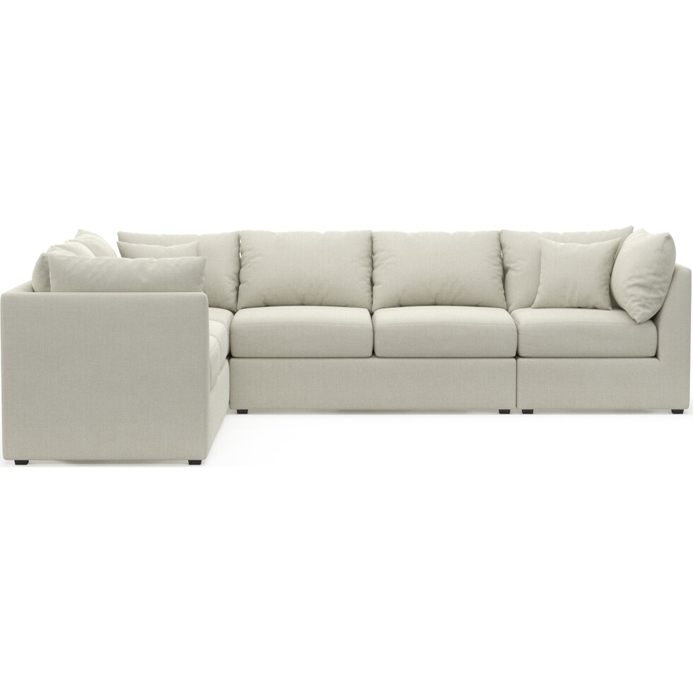 nest white sectional   
