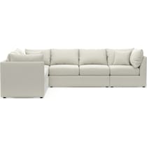nest white sectional   