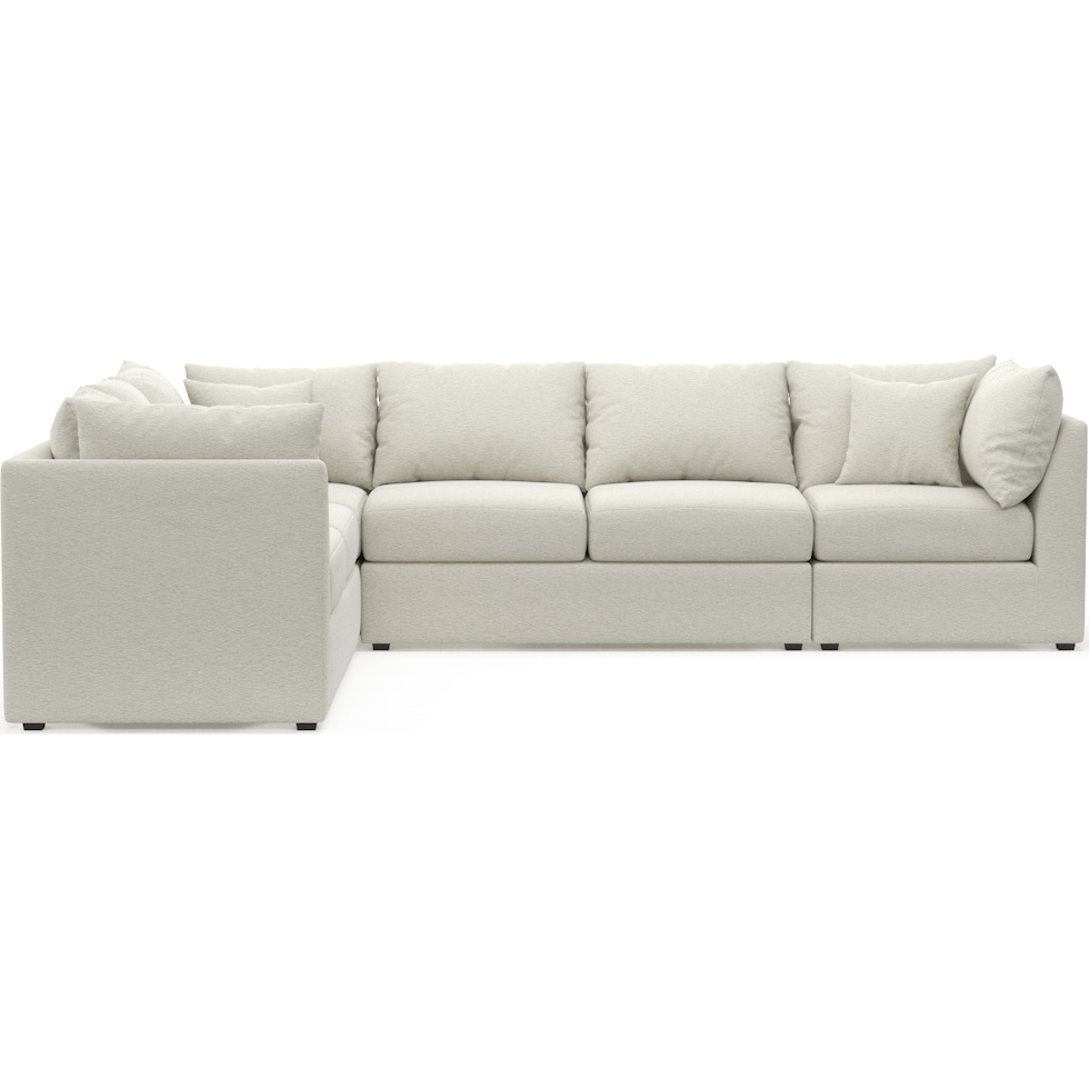 nest white sectional   