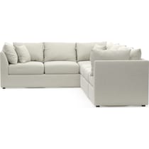 nest white sectional   