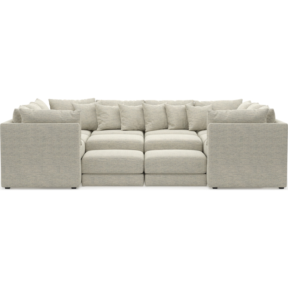 nest white sectional   