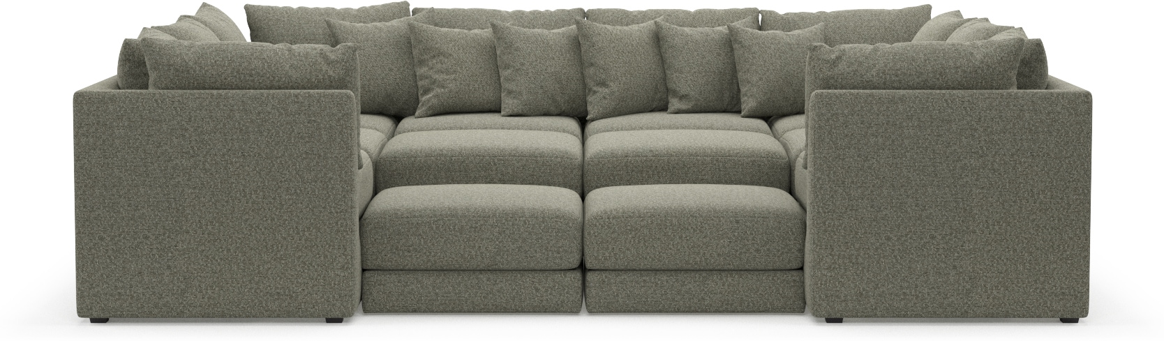 Nest 9-Piece Foam Comfort Sectional - Bloke Smoke | Value City