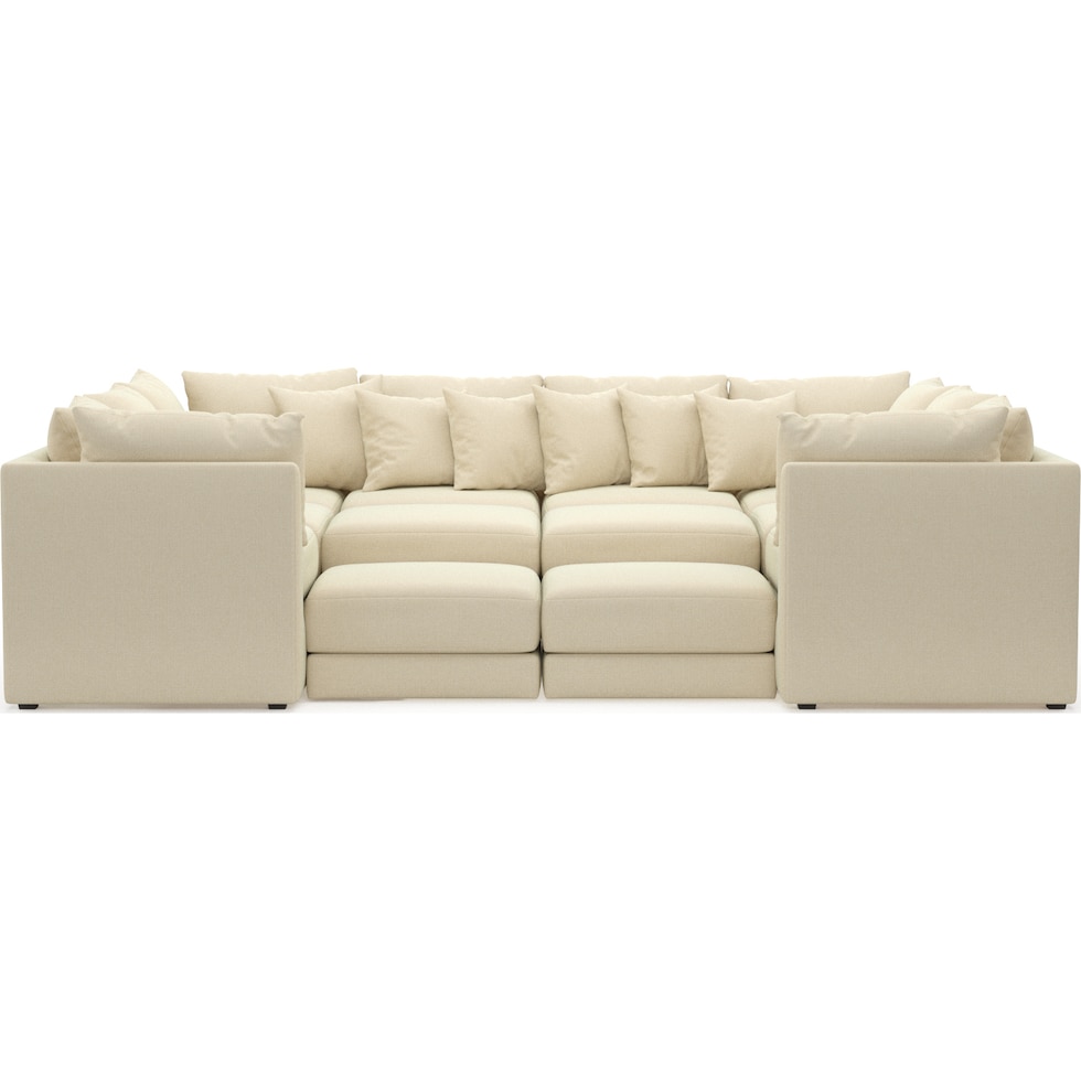 nest white sectional   