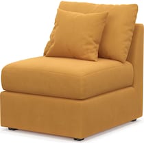 nest yellow armless chair   