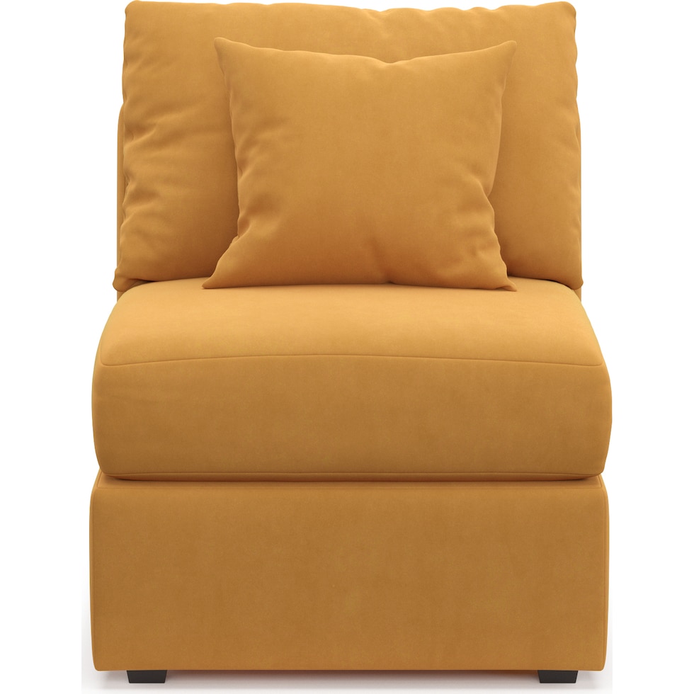 nest yellow armless chair   