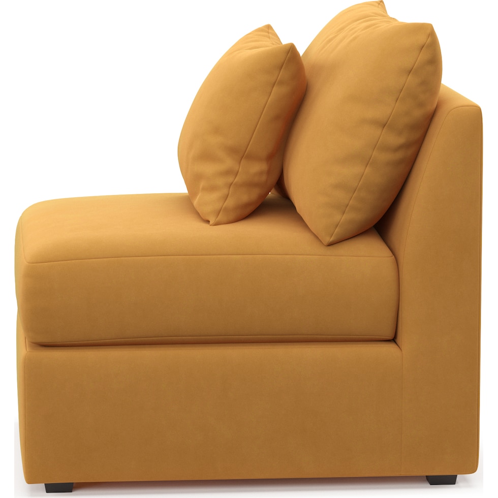 nest yellow armless chair   