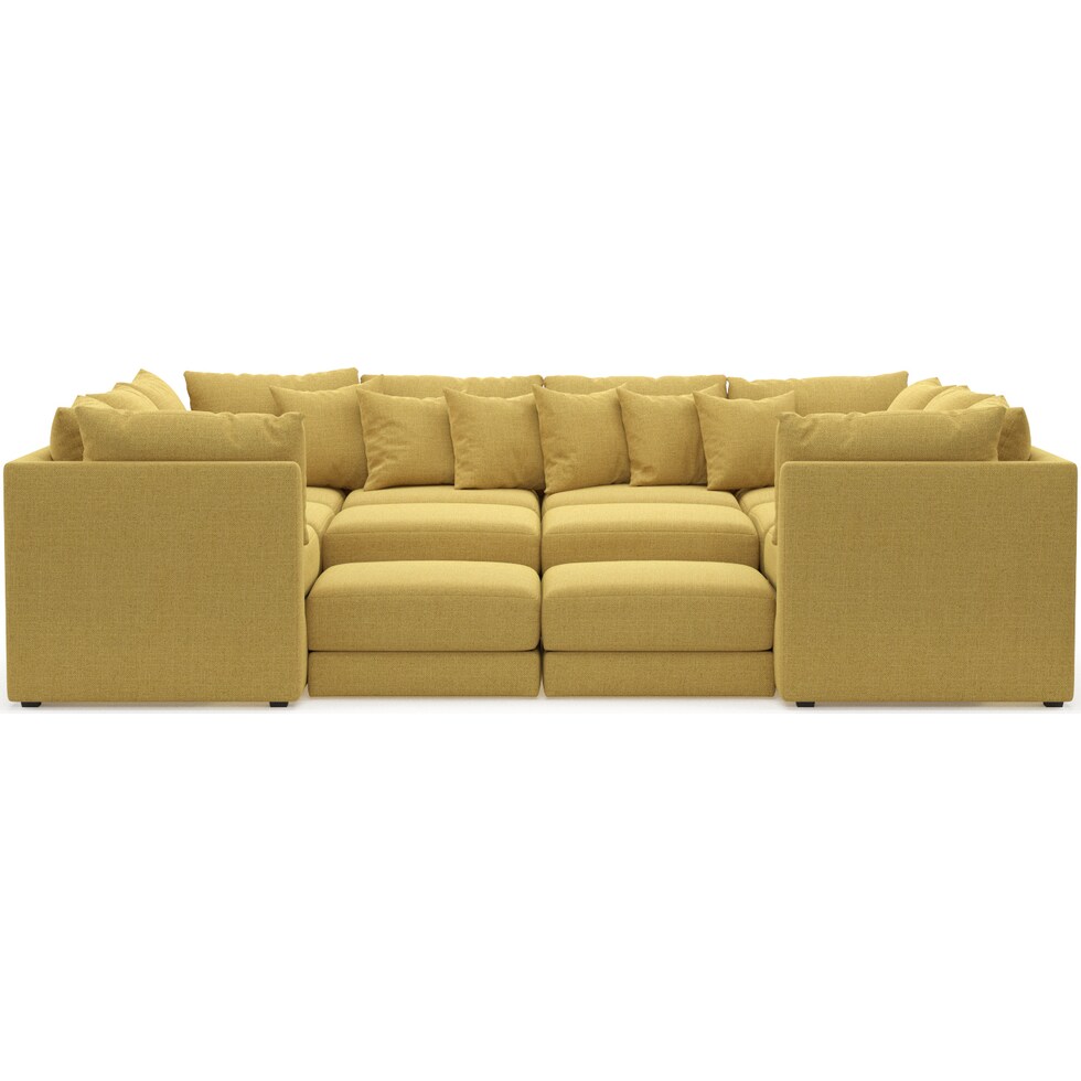 nest yellow sectional   