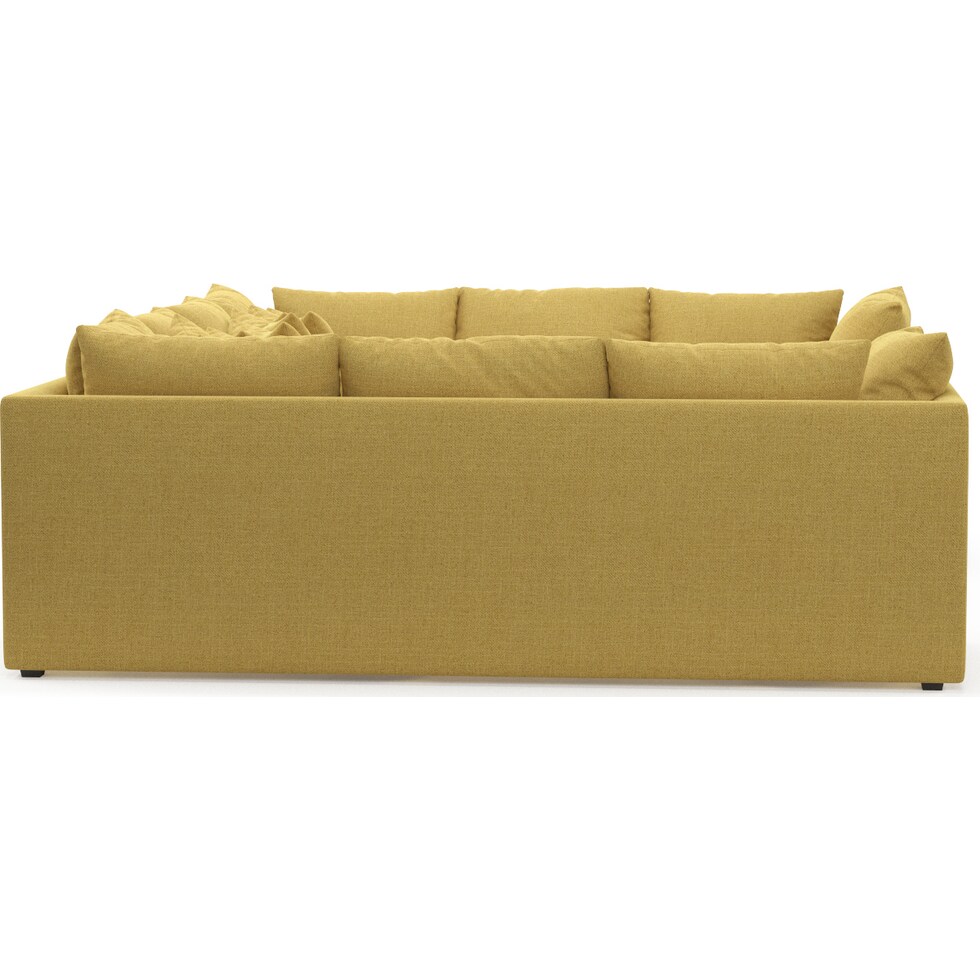 nest yellow sectional   