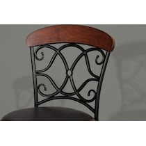 netta dark brown counter height stool   