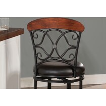 netta dark brown counter height stool   